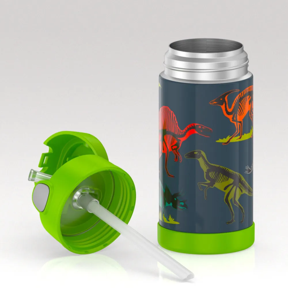 Thermos Funtainer Insulated Drink Bottle - Colourful Dinosaur