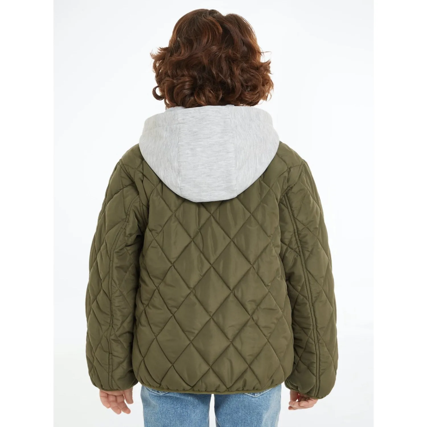 Tommy Hilfiger Utility Olive Light Padded Quilted Jacket