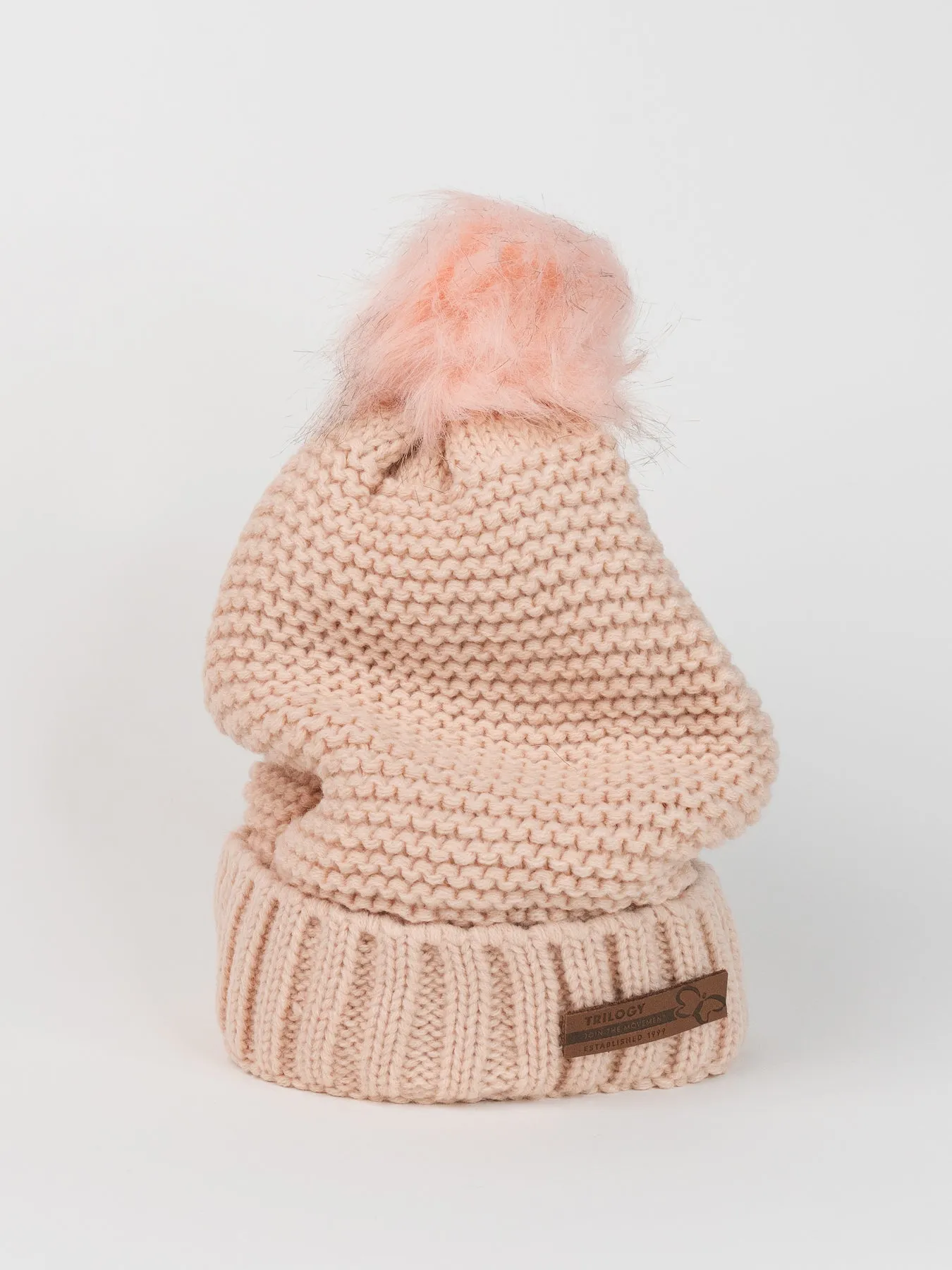 Trilogy Knit Pom Beanie