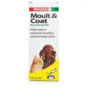 Vetzyme Moult & Coat Nutrit Oil 6x 150ml