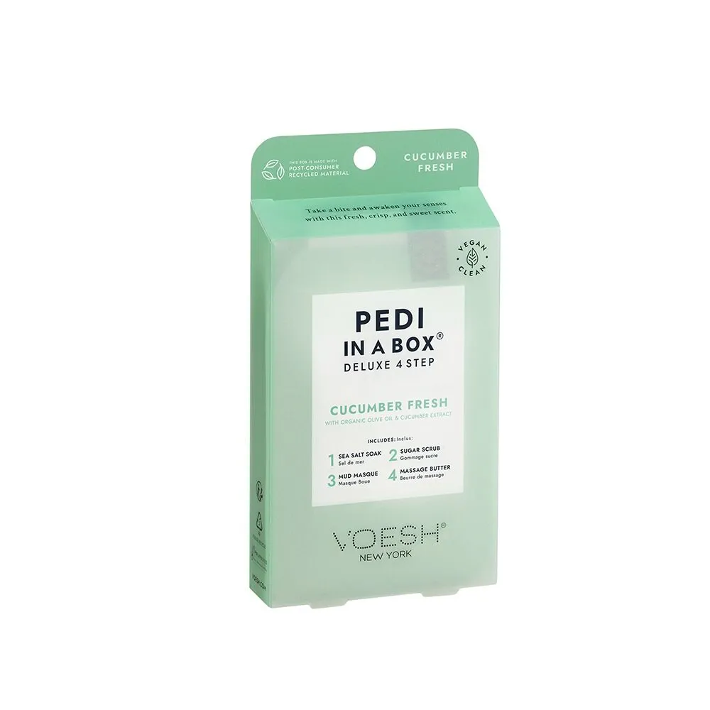 Voesh Deluxe 4 Step Pedi-in-a-Box Cucumber Fresh