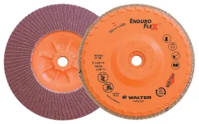 Walter 06B612 6" 120 Grit Spin-On Enduro-Flex Flap Disc