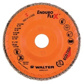 Walter 15R506 5" x 7/8" 60 Grit Enduro-Flex Flap Discs