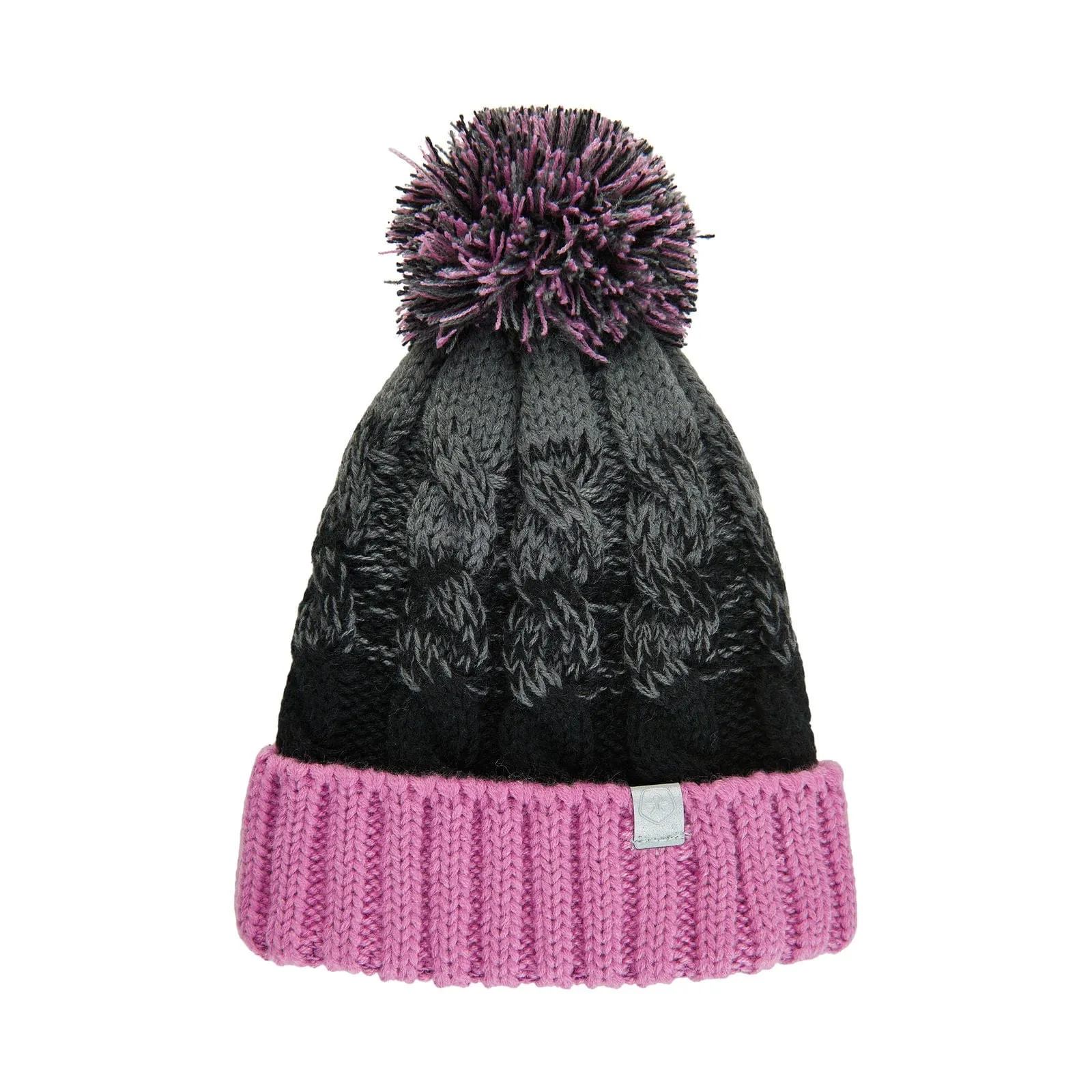 Waterproof Fleece Lined Knit Hat: Opera Mauve