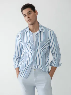 White Striped Shacket