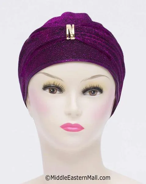 Wholesale Set of 3 Small Dazzle Hijab Cap Turbans in 3 colors