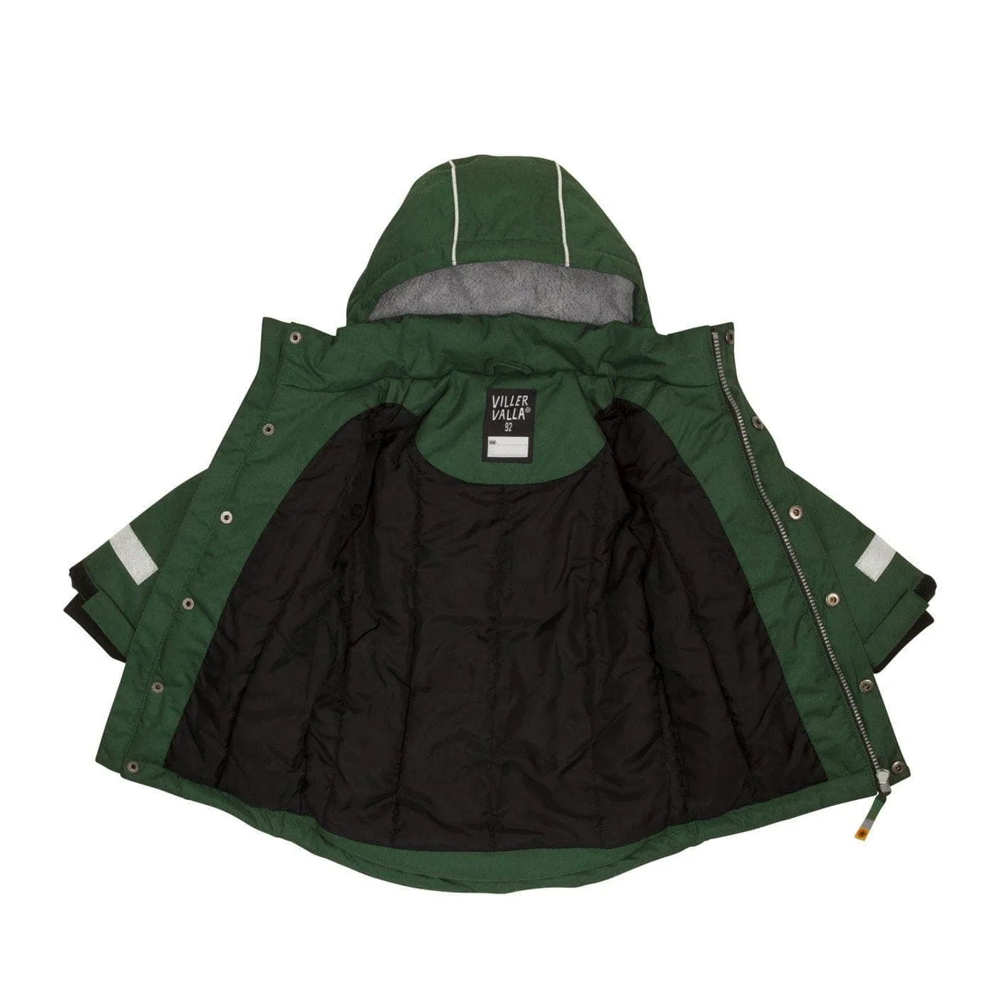 Winter Waterproof Insulated Parka: Dark Pine Green