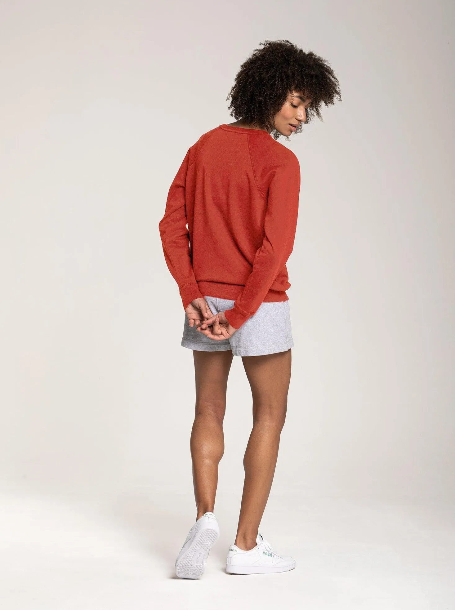 Women's Terry Crewneck - Coral