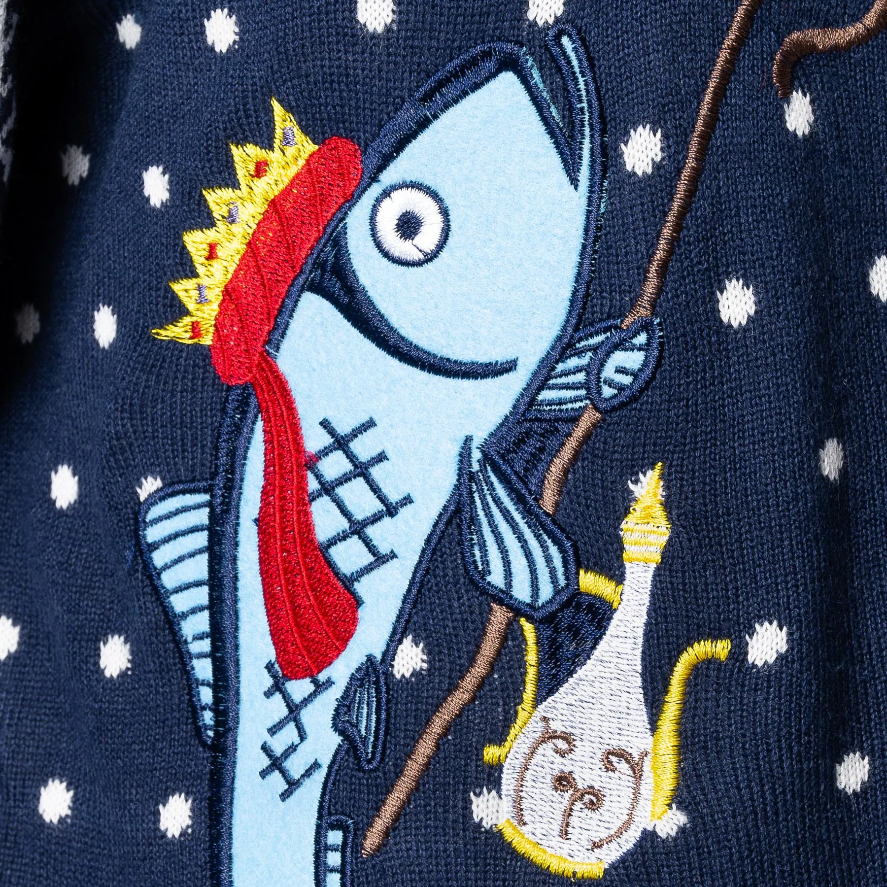 Women's Three Wise Fish Christmas Jumper