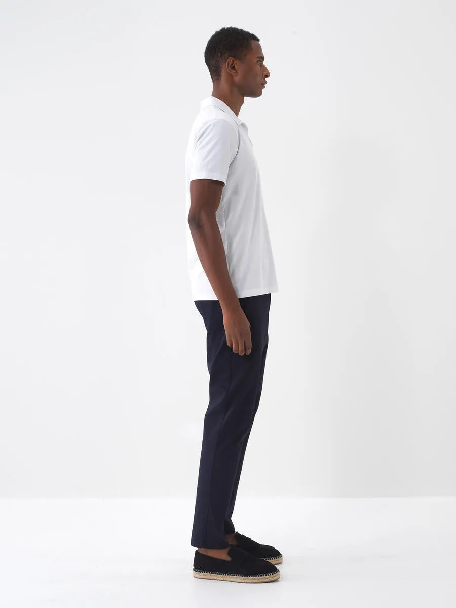 Xint Cotton Regular Fit Navy Chino Trousers