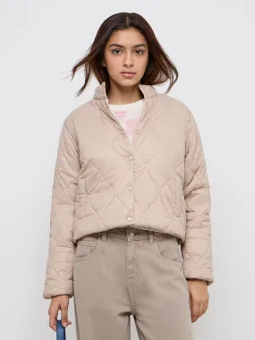 Y&F Kids Beige Quilted Jacket