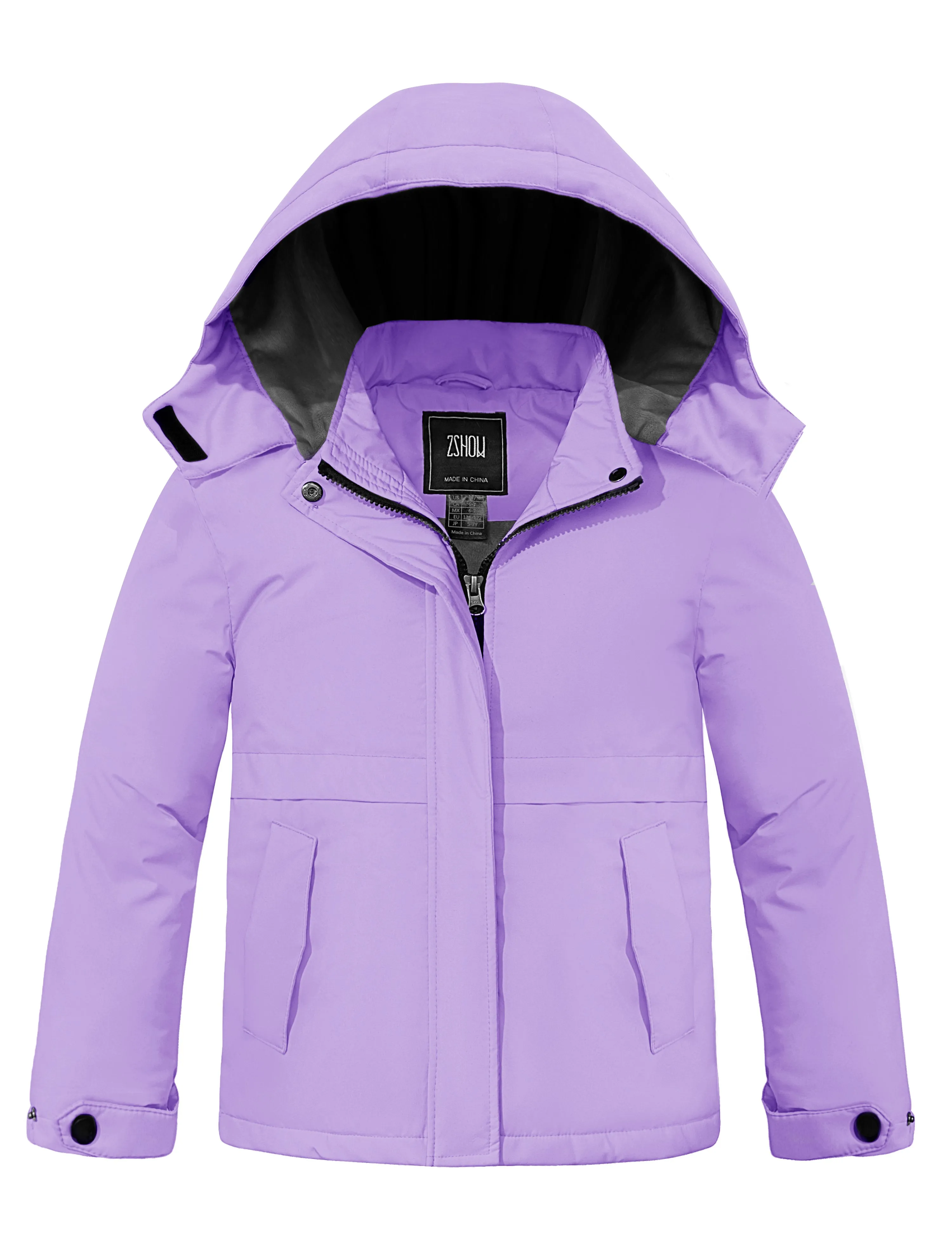 ZSHOW Girls' Waterproof Ski Jacket Warm Winter Coat