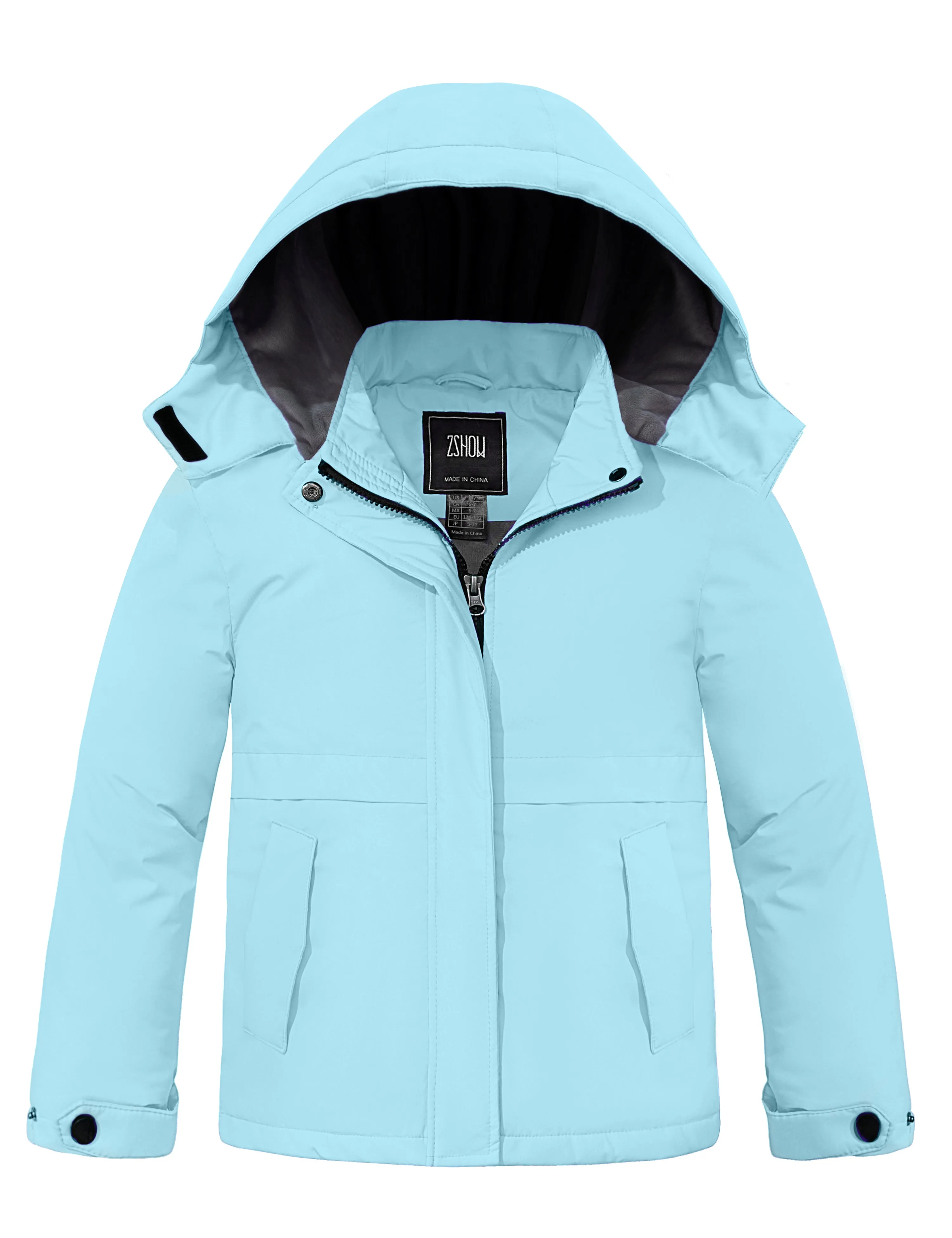 ZSHOW Girls' Waterproof Ski Jacket Warm Winter Coat